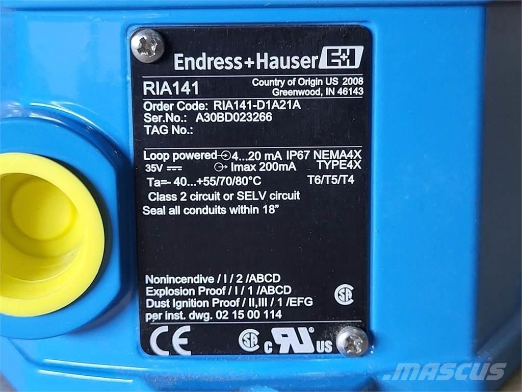  ENDRESS+HAUSER RIA141 Будтехніка - Інші