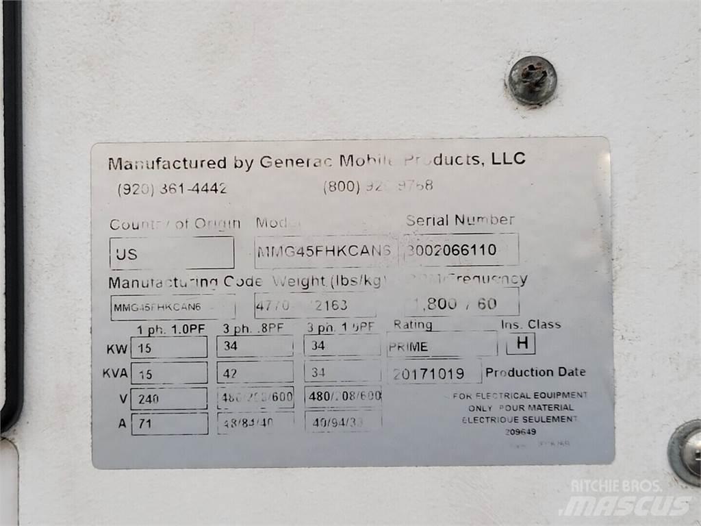 Generac MMG45FHKCAN6 Дизельні генератори