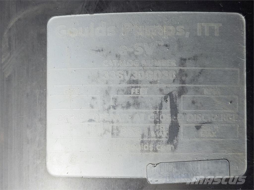  GOULDS 33SV30GD30 Гідронасоси