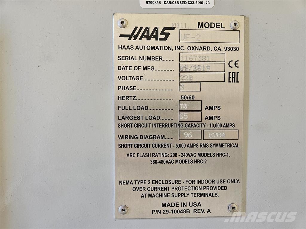 Haas VF-2 Будтехніка - Інші
