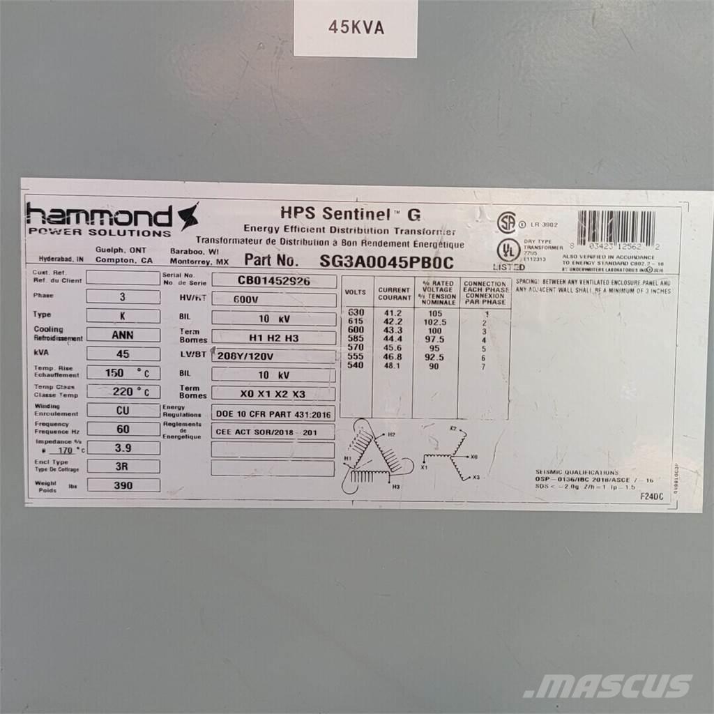  HAMMOND SG3A0045PB0C Будтехніка - Інші