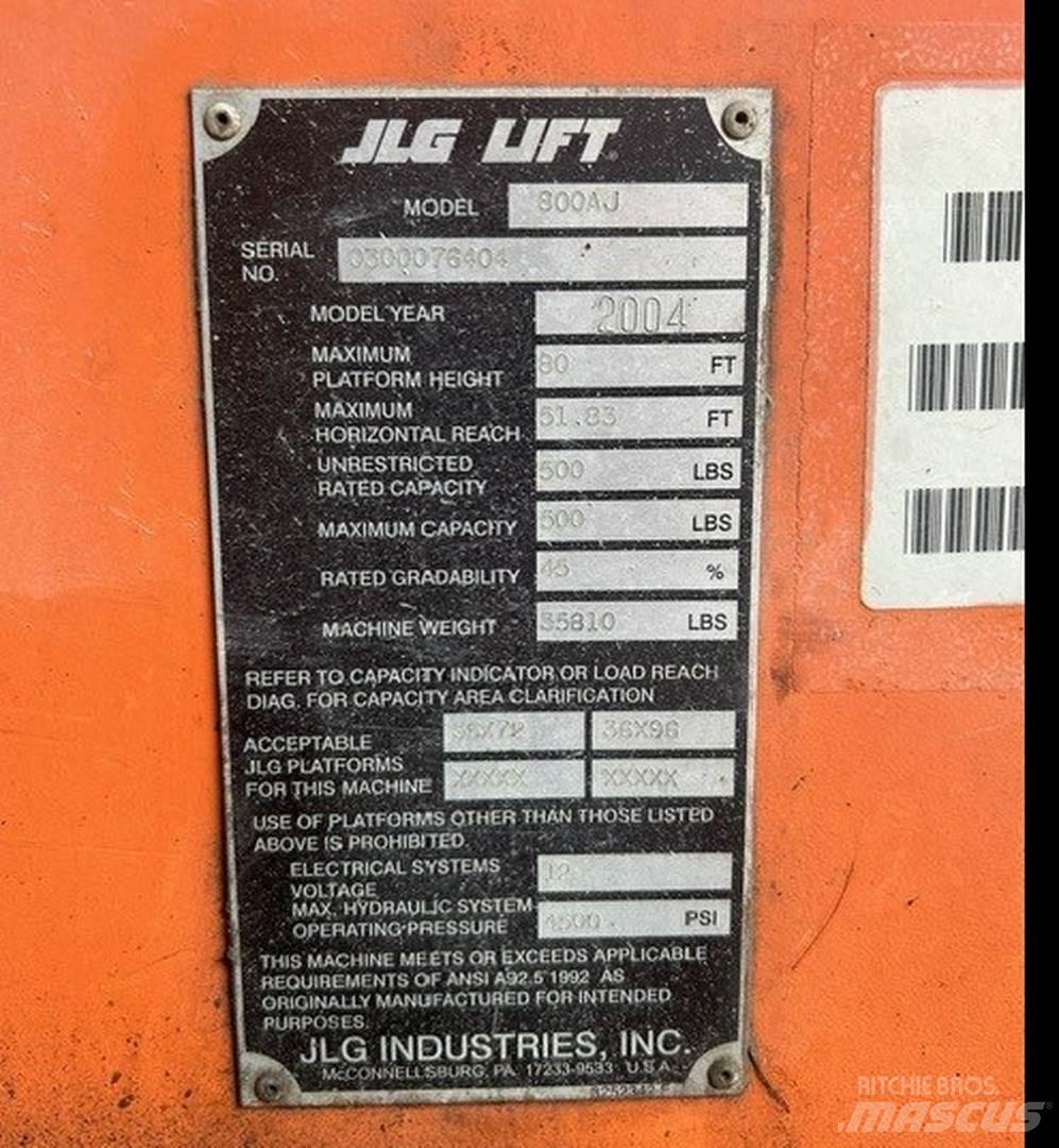 JLG 800AJ Колінчаті підйомники