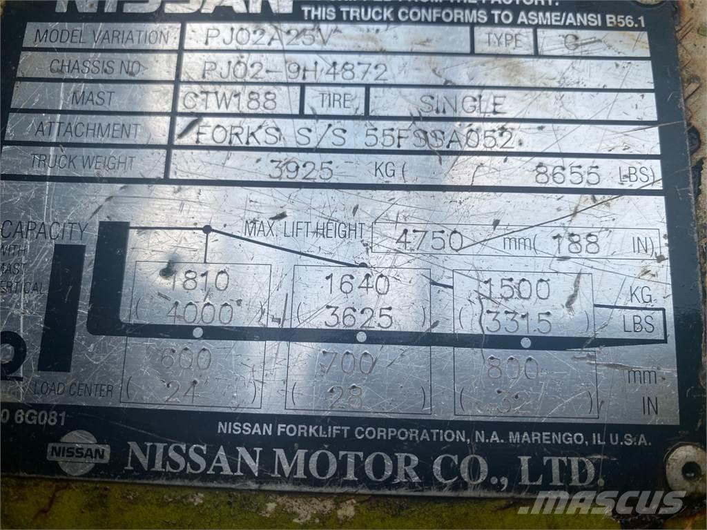 Nissan PJO2A25V Будтехніка - Інші