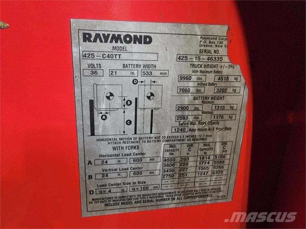 Raymond 425-C40TT Будтехніка - Інші