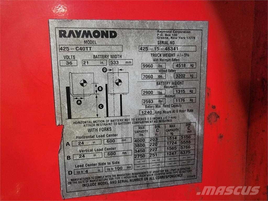 Raymond 425-C40TT Будтехніка - Інші