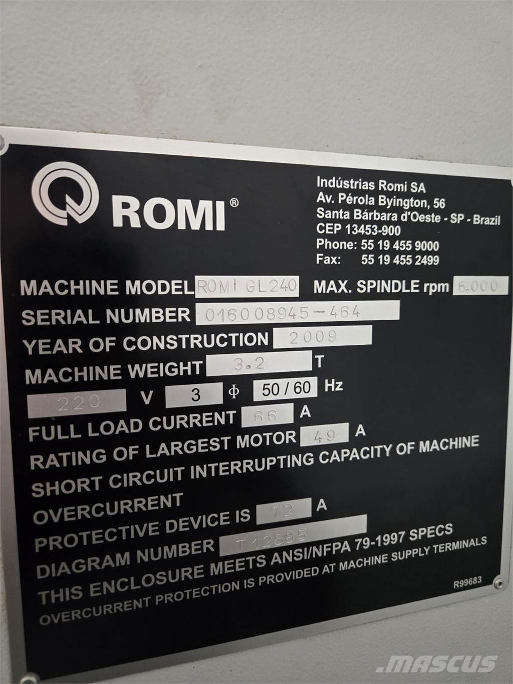  ROMI GL240 Будтехніка - Інші