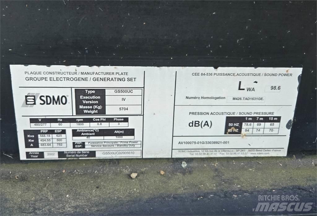 Sdmo GS500UC Дизельні генератори