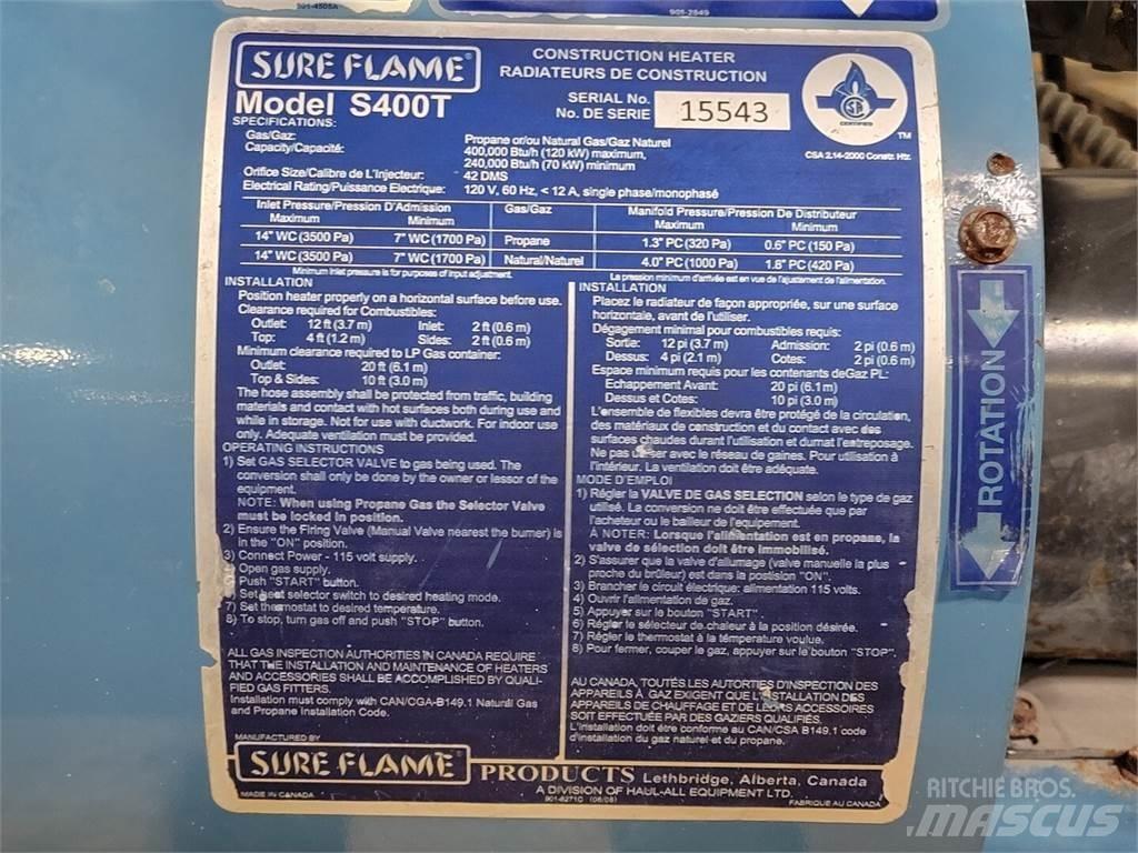  SURE FLAME S400T Обладнання для прогріву і розморожування