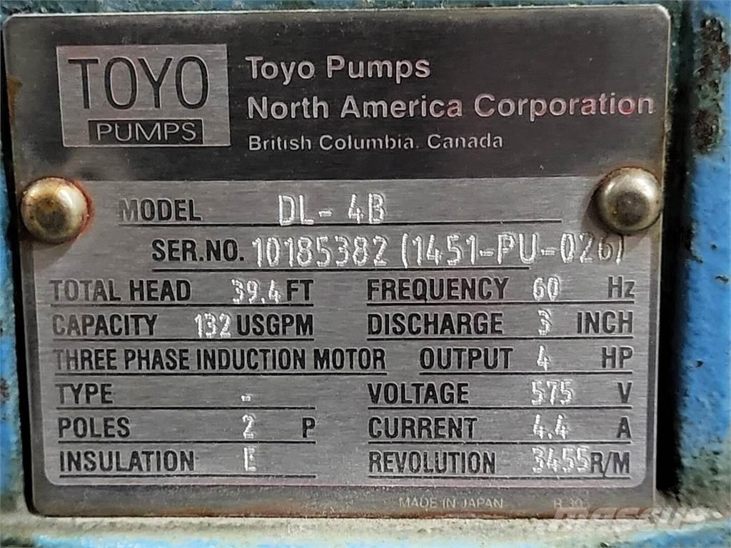 Toyo PUMPS DL-4B Гідронасоси