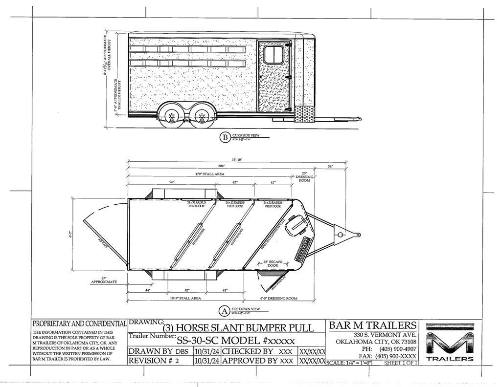 BAR-M SS-20-SC Трейлери для транспортування тварин