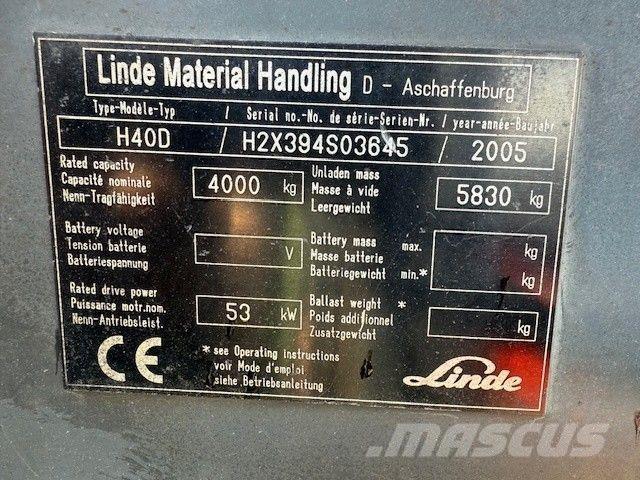 Linde H 40 D Дизельні навантажувачі