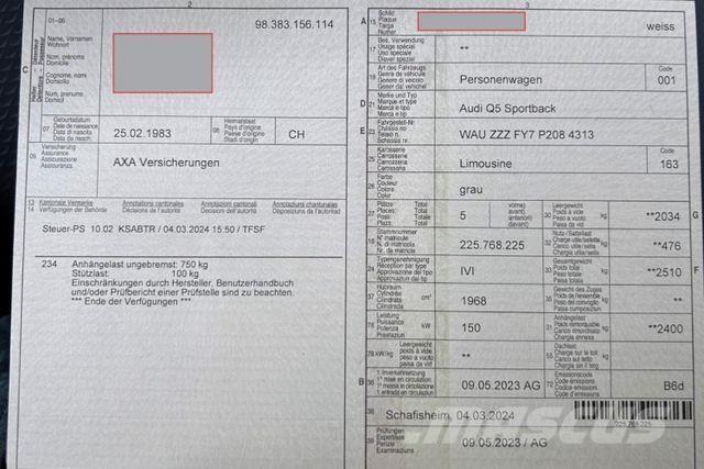 Audi | Q5 Sportback Інше