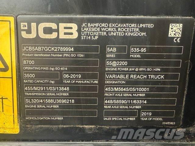 JCB 535-95 Телескопічні навантажувачі