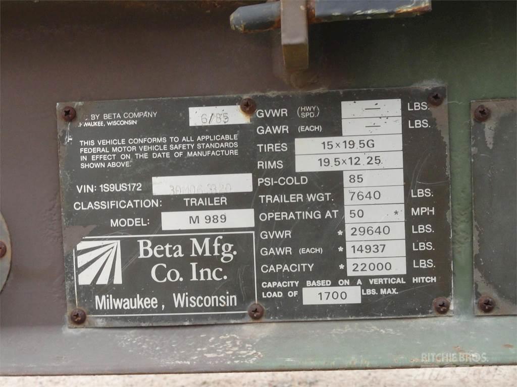Beta M989 Інші причепи