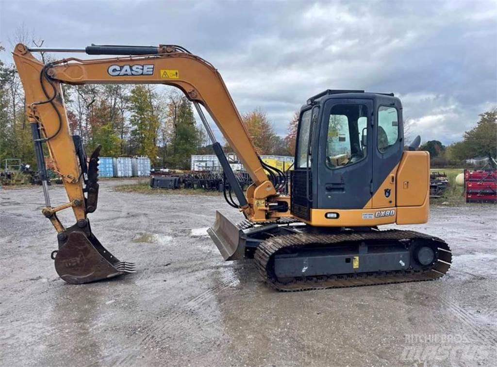 CASE CX80 Міні-екскаватори < 7т