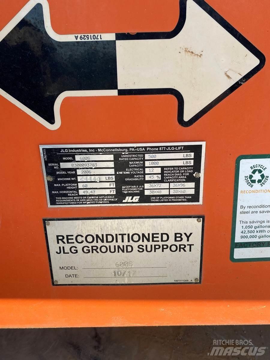 JLG 600S Телескопічні підйомники