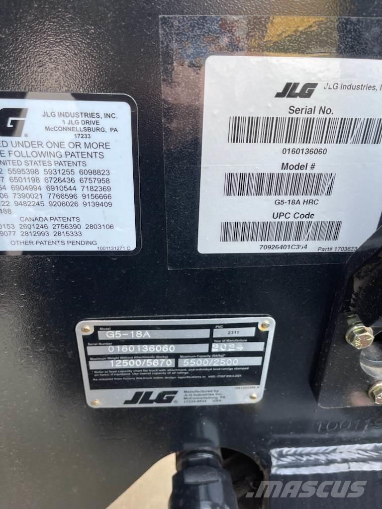 JLG G5-18A Телескопічні навантажувачі
