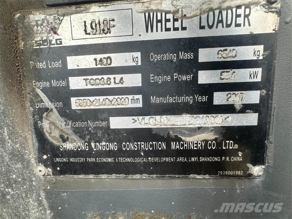 SDLG L918F Фронтальні навантажувачі