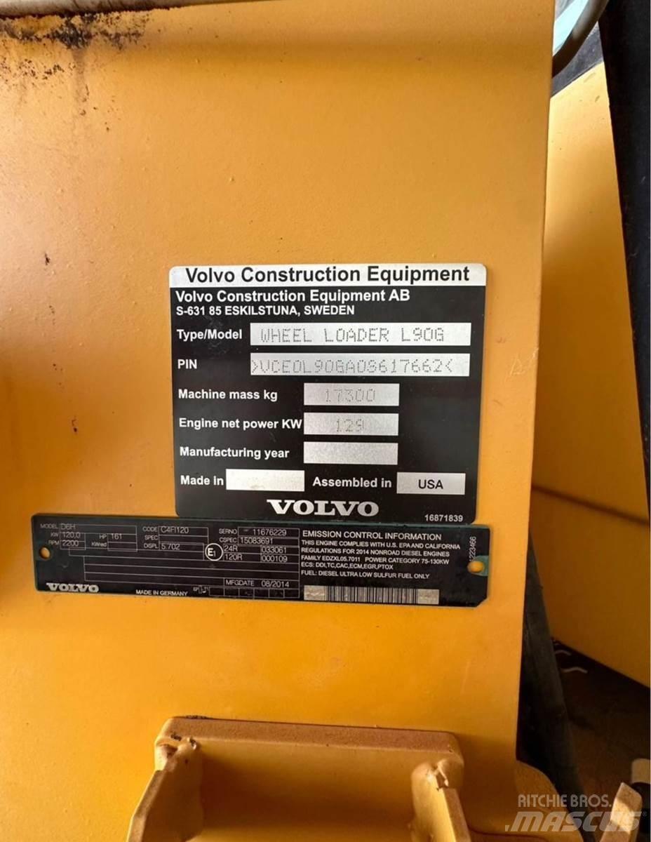 Volvo L90G Фронтальні навантажувачі