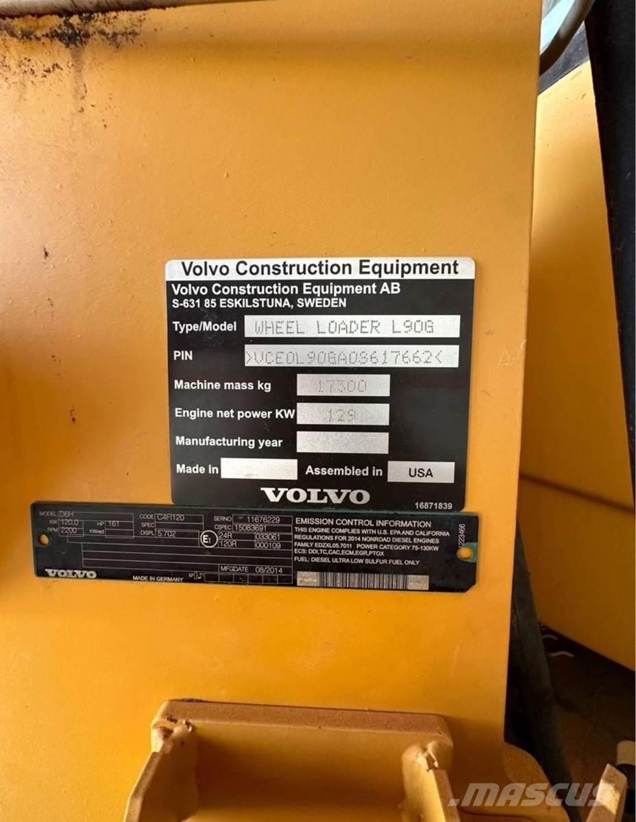 Volvo L90G Фронтальні навантажувачі