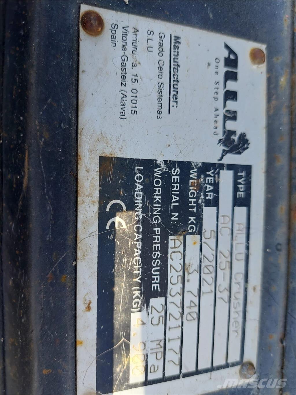 Allu AC 25-37 Будтехніка - Інші