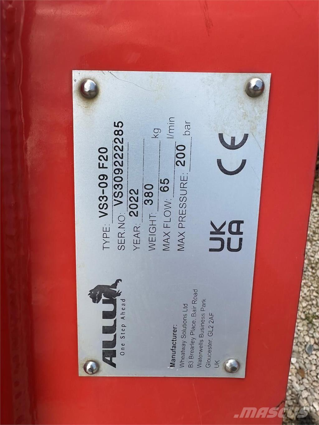 Allu VS 3-09 Будтехніка - Інші