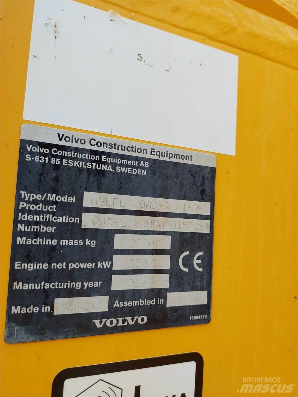 Volvo L 180H Фронтальні навантажувачі