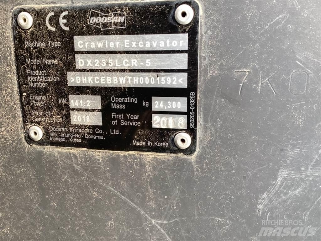 Doosan Dx235 LR 5 Гусеничні екскаватори