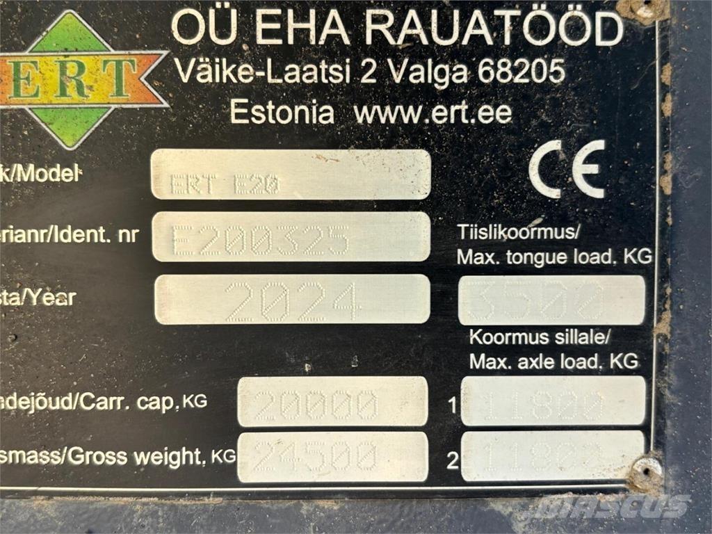 ERT E 20 Самосвальні причепи