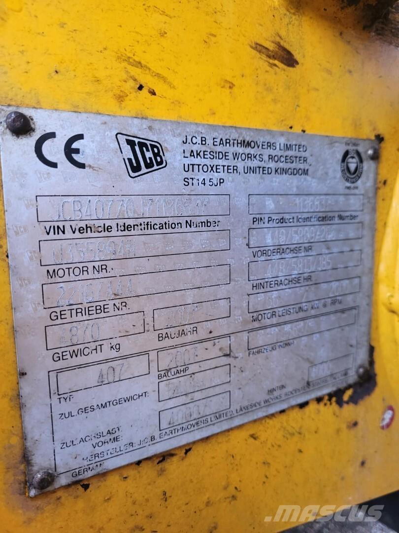 JCB 407 ZX Super Фронтальні навантажувачі