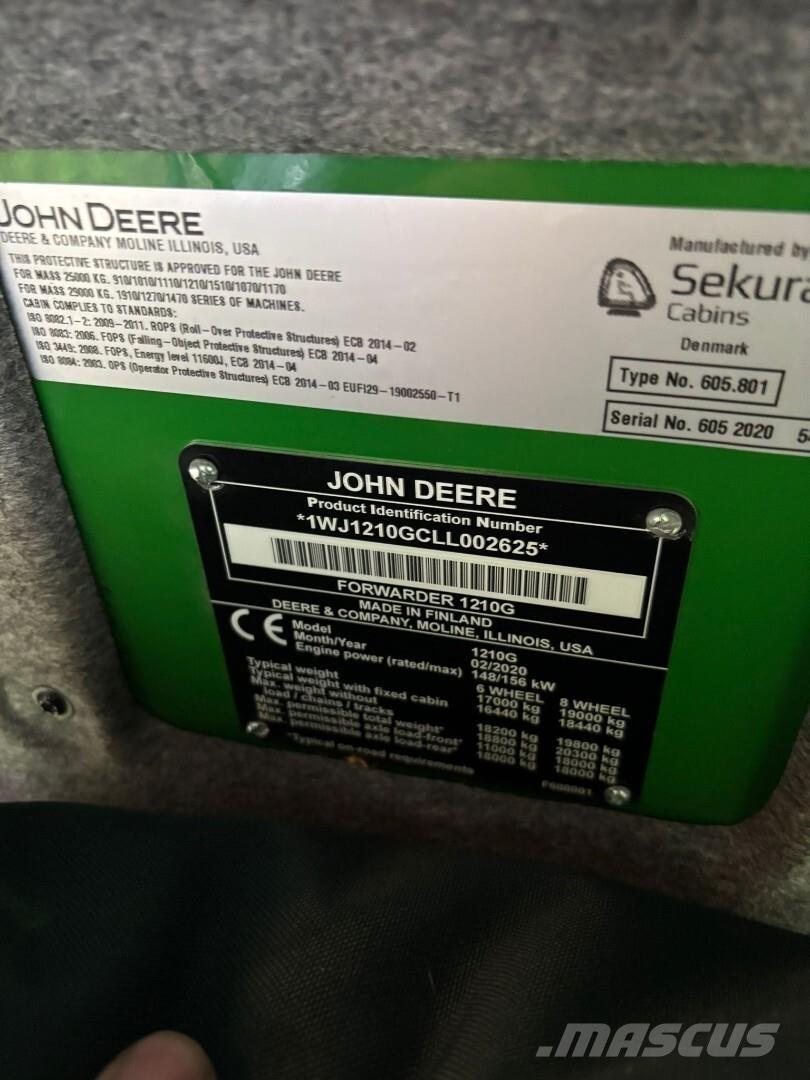 John Deere 1210G Форвардери