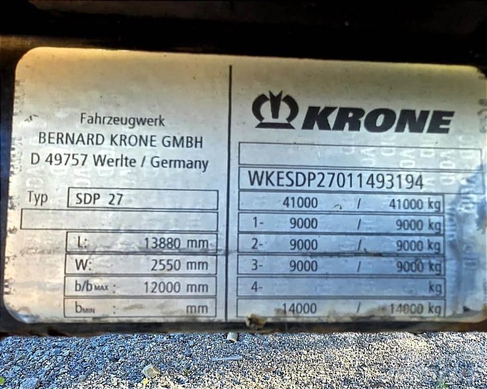 Krone SDP 27 Тентовані напівпричепи