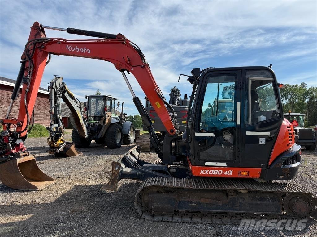 Kubota KX080-4 Середні екскаватори 7т. - 12т.