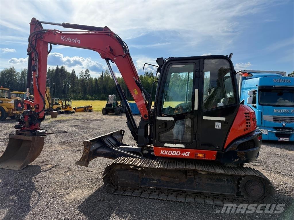 Kubota KX080-4 Середні екскаватори 7т. - 12т.