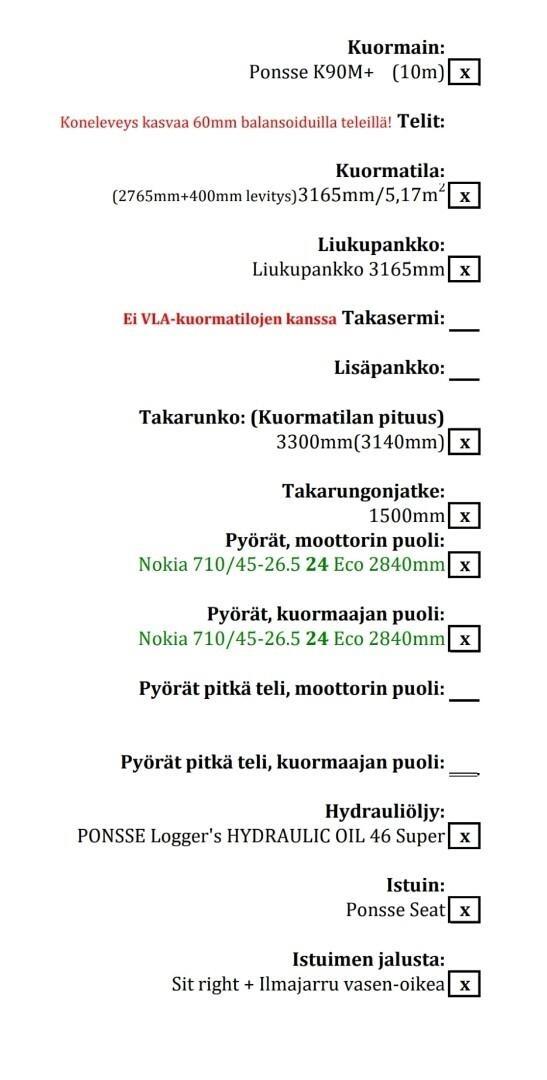 Ponsse Elk 8WD Форвардери