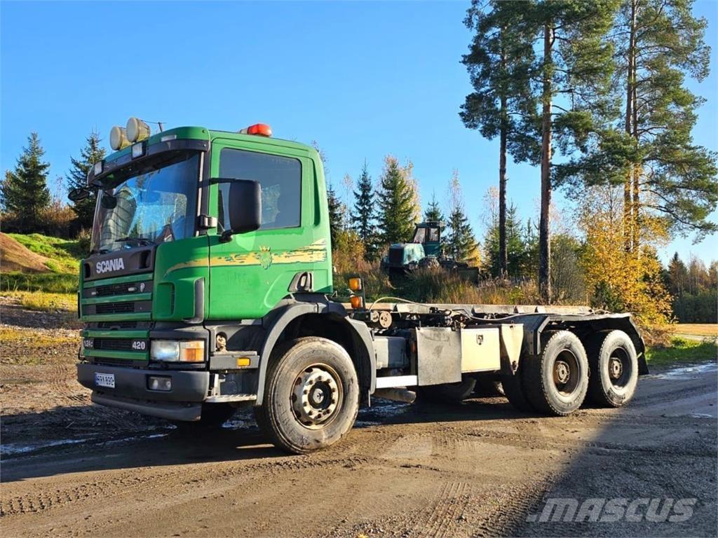 Scania 124C 6X4 Вантажівки з гаковим підйомом