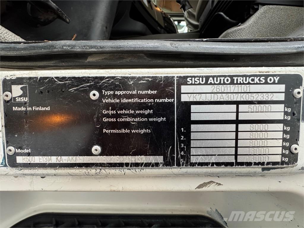 Sisu R500 10x4 Вантажівки для лісозаготівель
