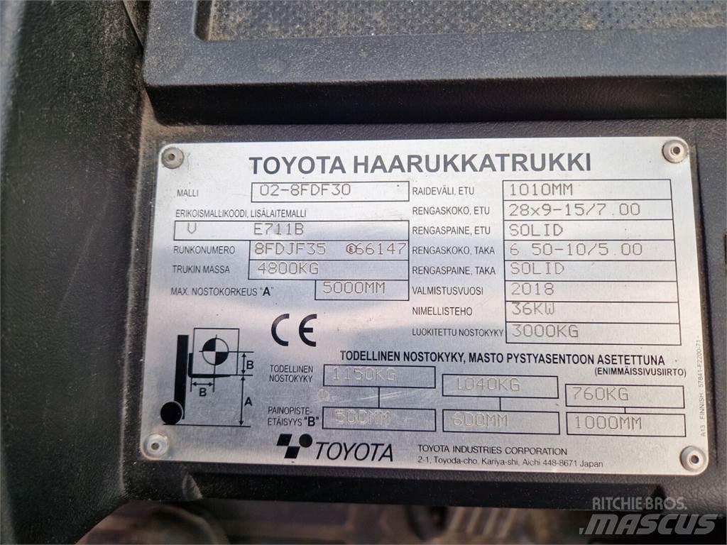 Toyota 02-8FDF30 Дизельні навантажувачі
