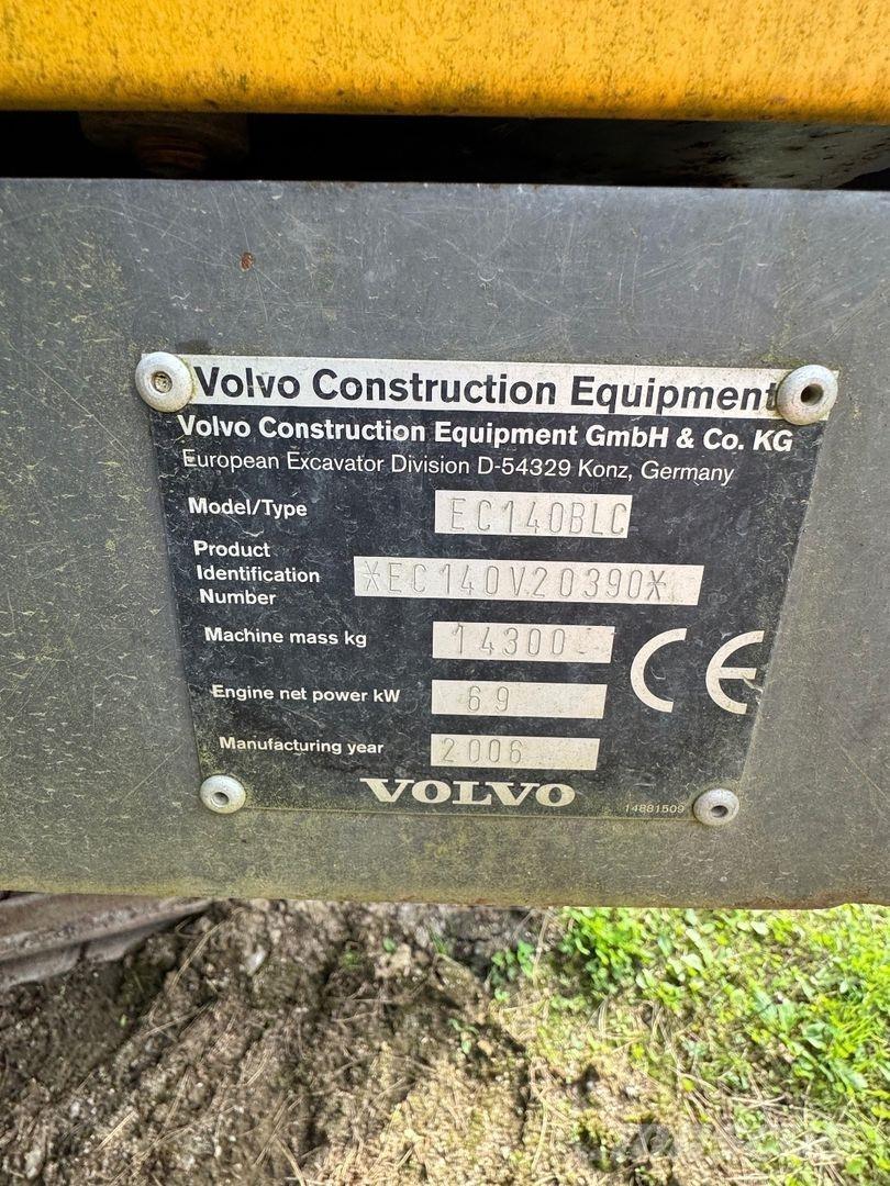 Volvo EC 140 BLC Гусеничні екскаватори