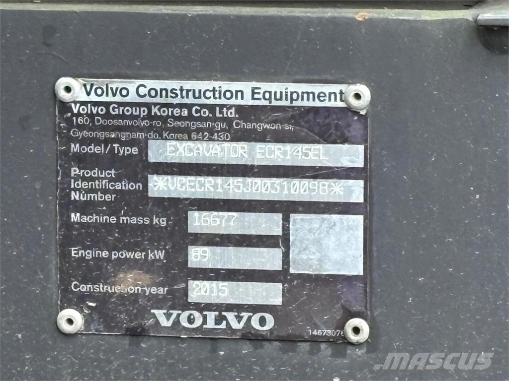 Volvo ECR 145 EL Гусеничні екскаватори