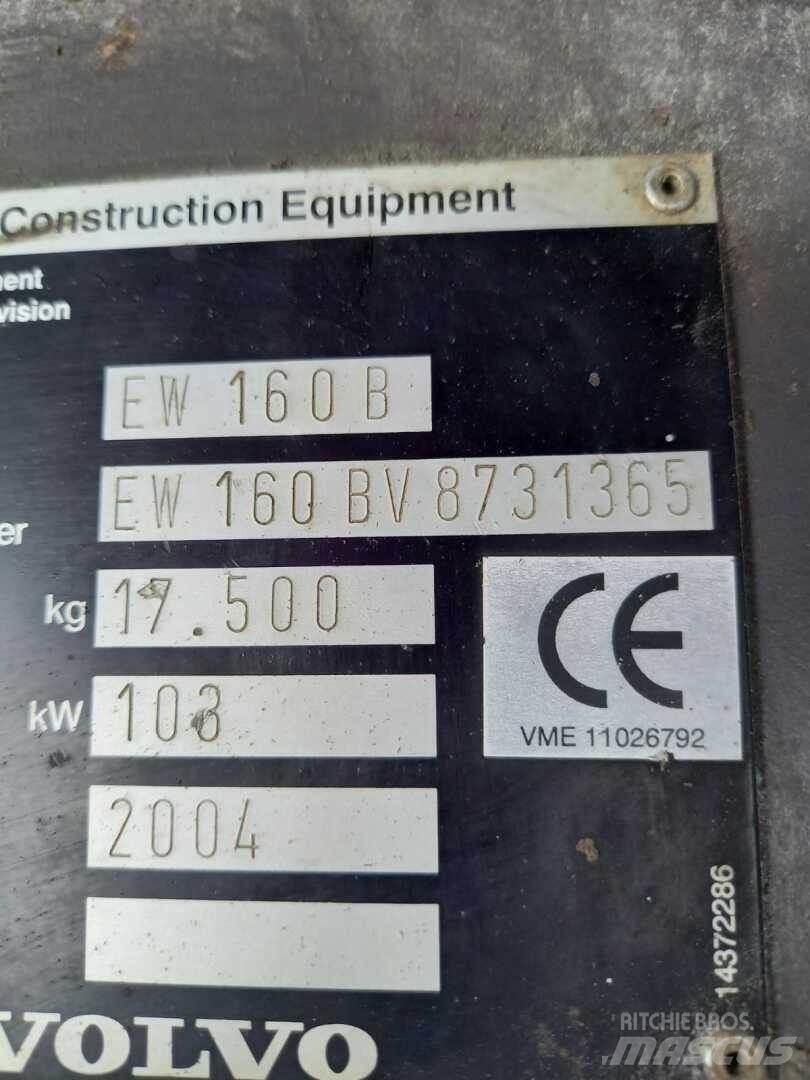 Volvo EW 160 B Гусеничні екскаватори
