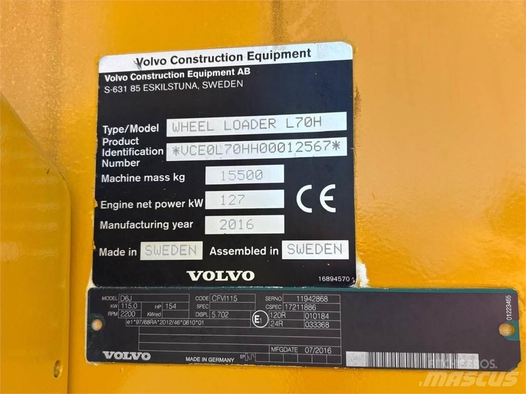 Volvo L 70 H Фронтальні навантажувачі