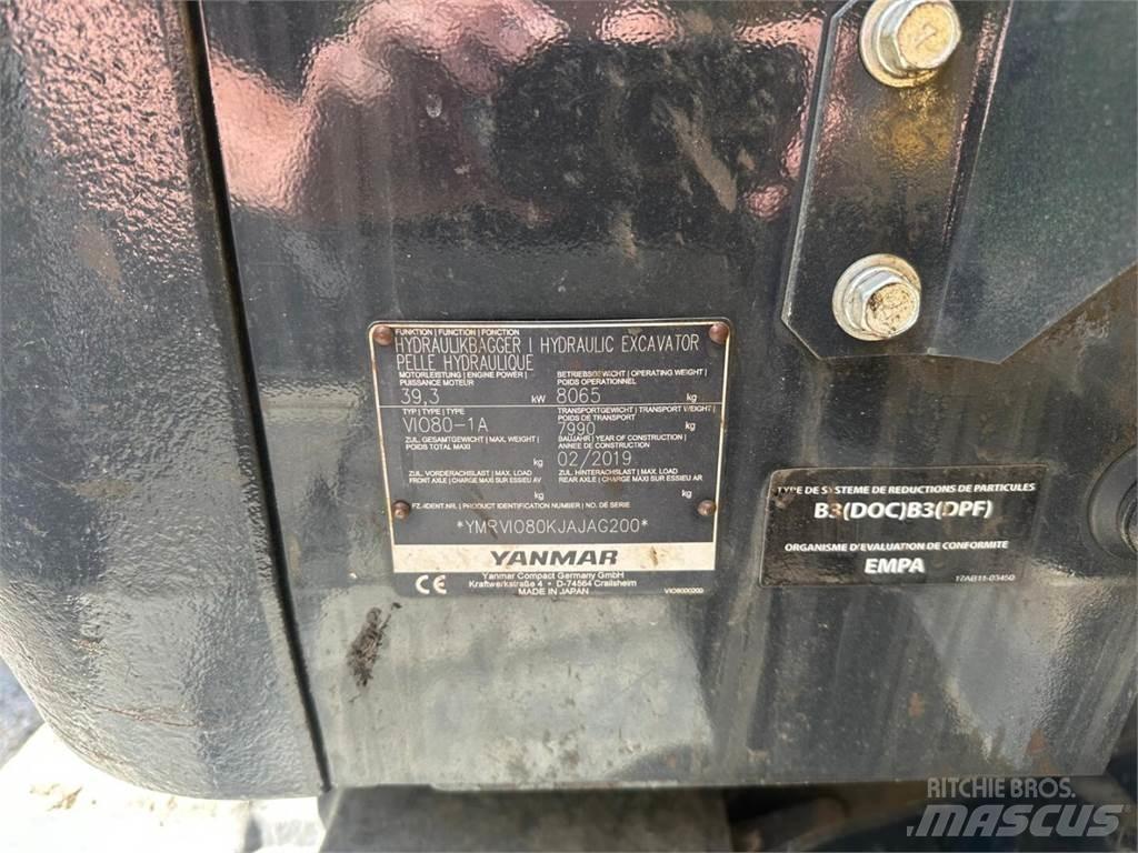 Yanmar Vio 80-1A Середні екскаватори 7т. - 12т.