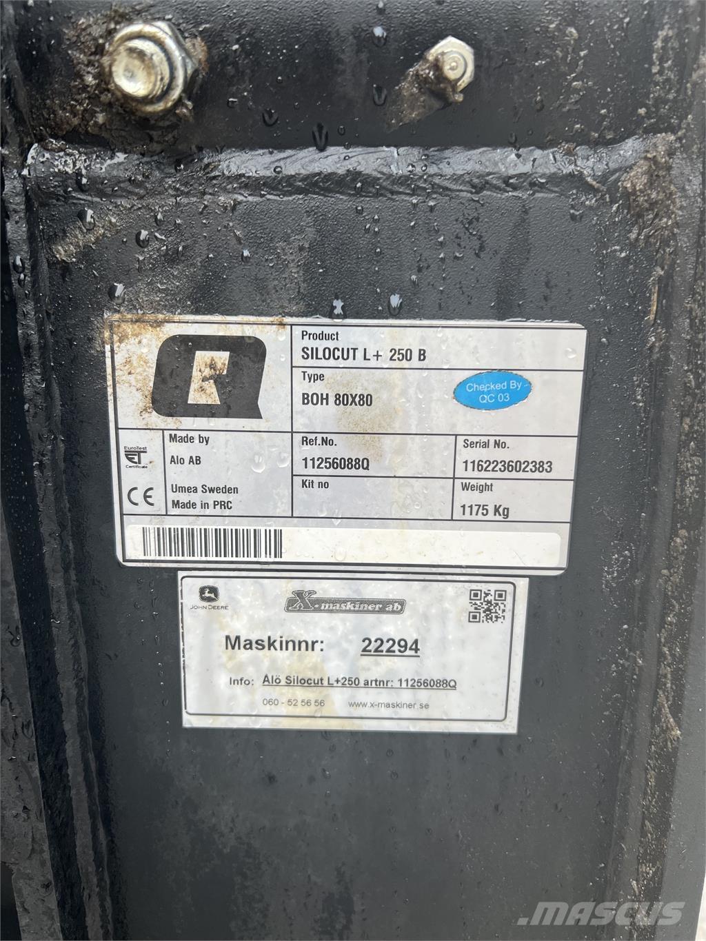 Ålö Silocut L+ 250 Інші компоненти