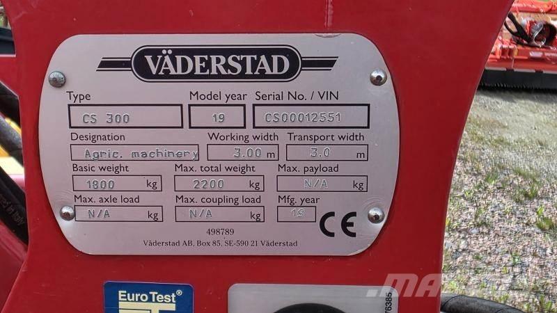 Väderstad Cultus 300 Інші землеоброблювальні машини і додаткове обладнання