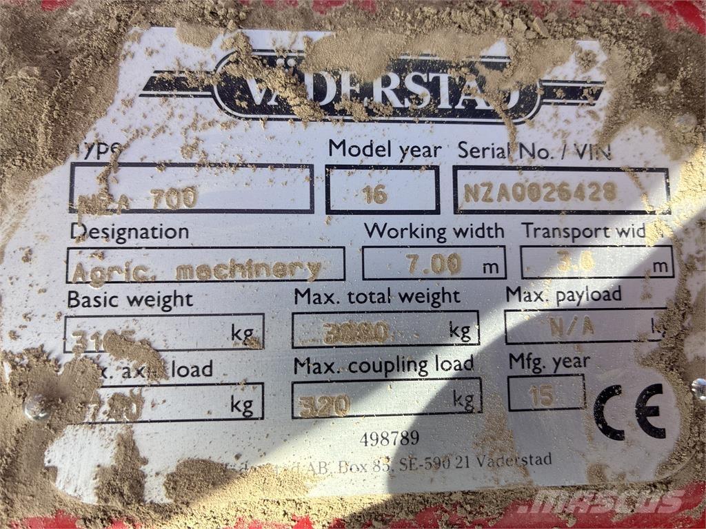 Väderstad NZA 800 HARV Борони