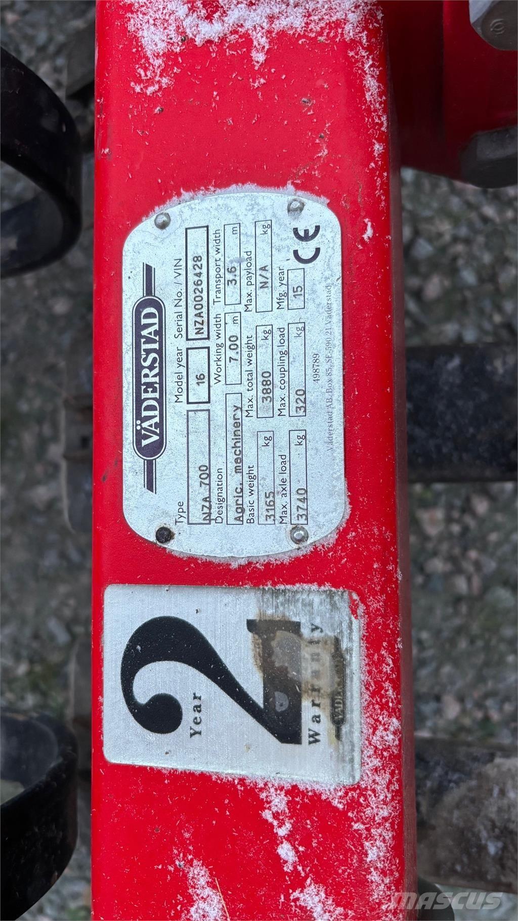 Väderstad NZA 800 HARV Борони