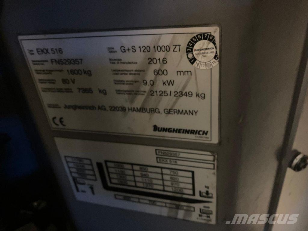 Jungheinrich EKX 516 Висотні комісіонери