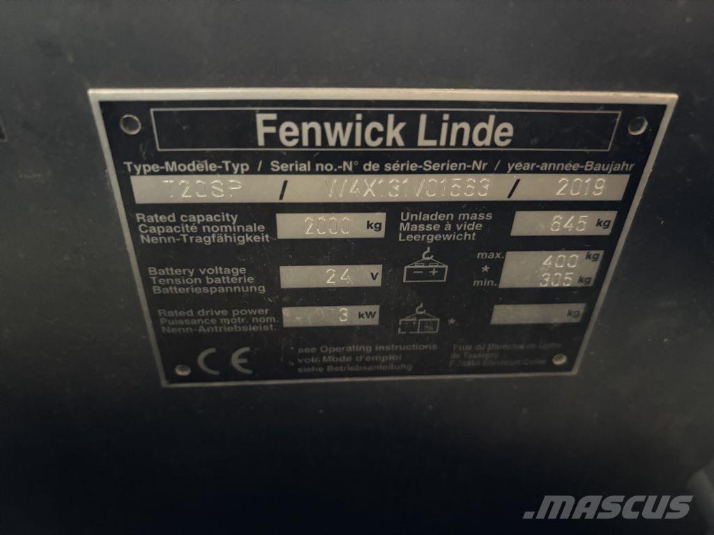 Linde T20 SP Самохідні електроштабелери