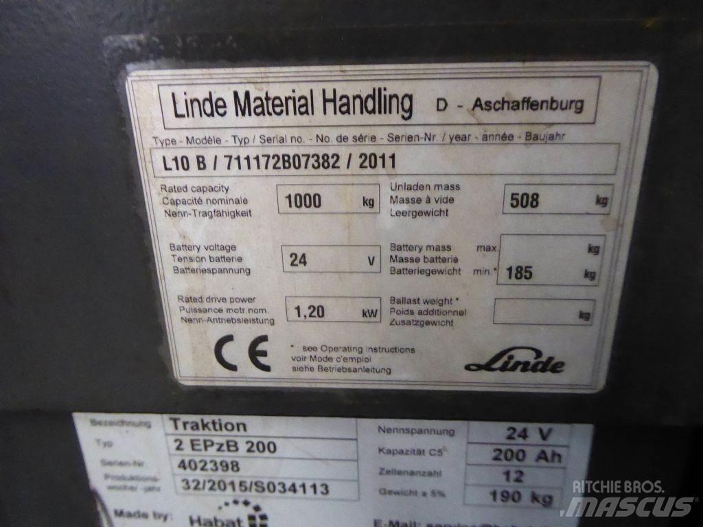Linde L10B Ручний візок